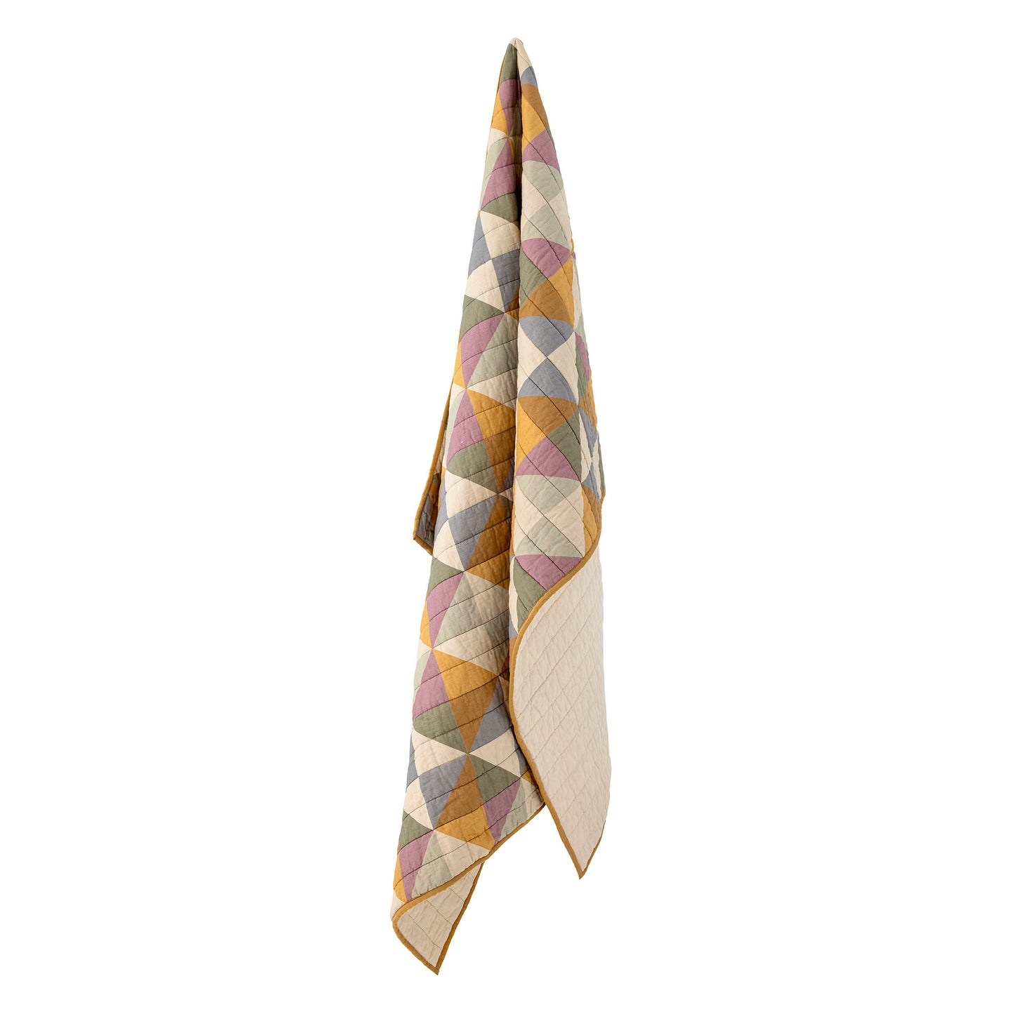 Bloomingville Crewe Yellow Cotton Quilt