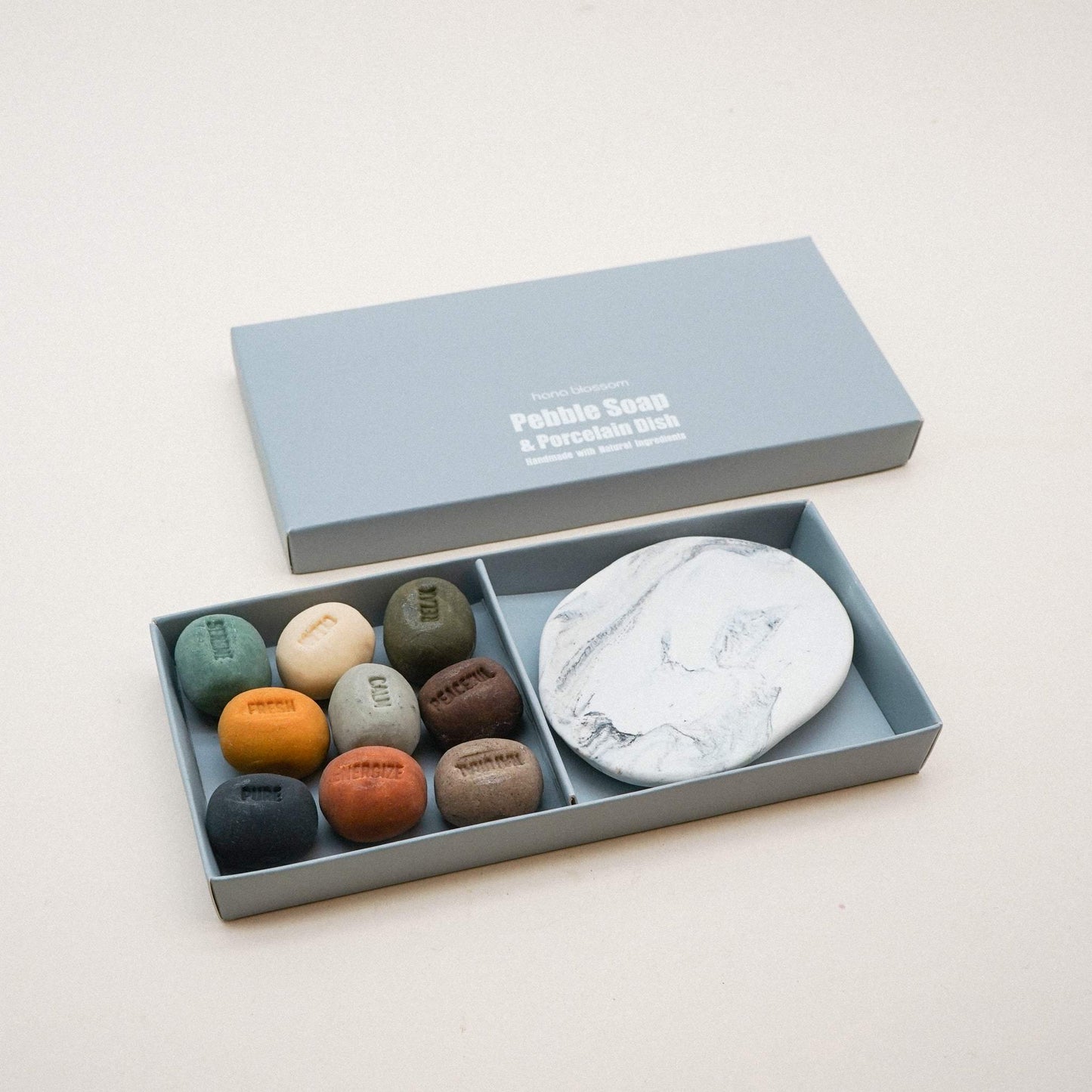 Hana Blossom Handmade Mood Soaps with Porcelain Dish Set
