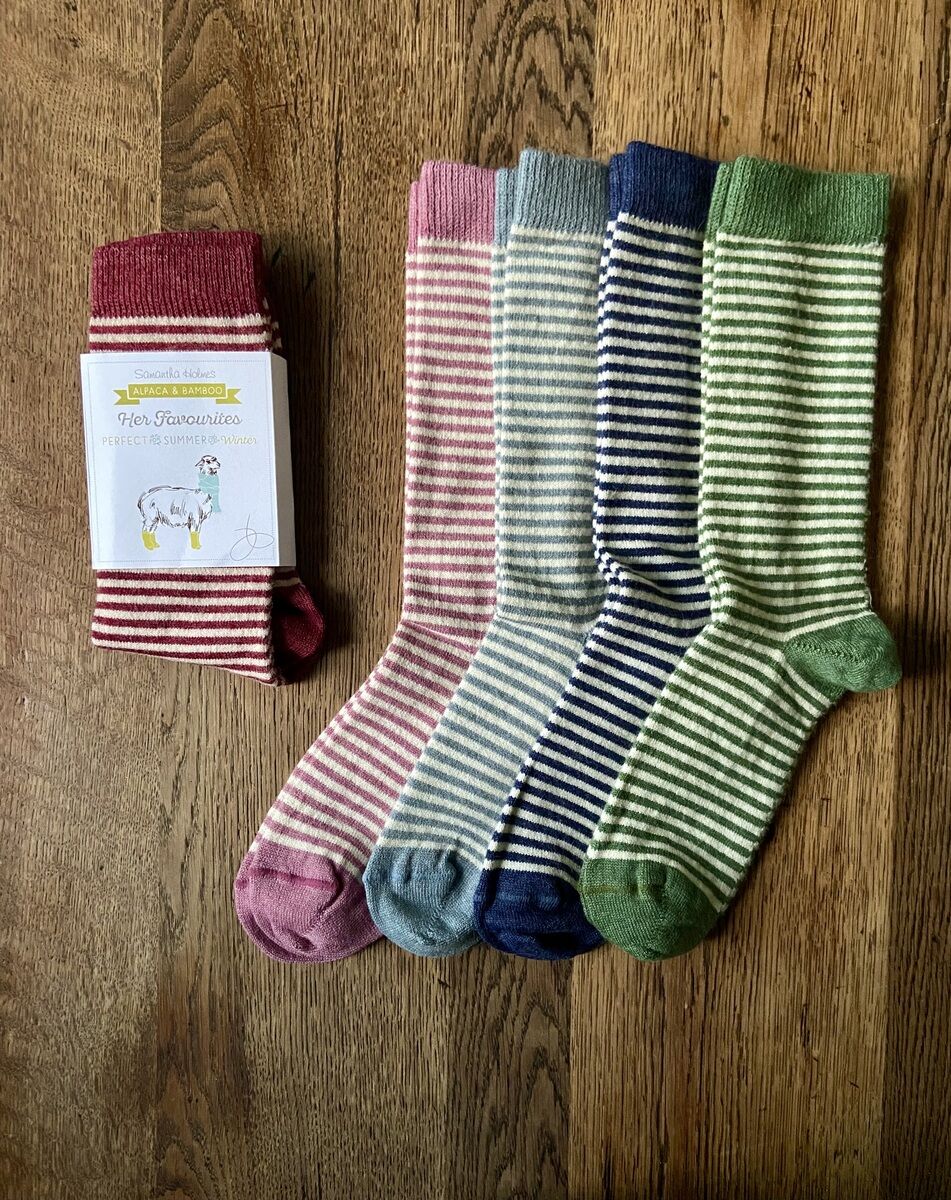 Samantha Holmes Alpaca Stripey Socks